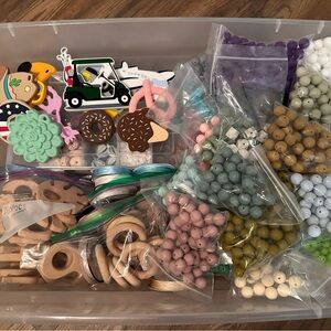 Assorted Silicone crafts for teethers